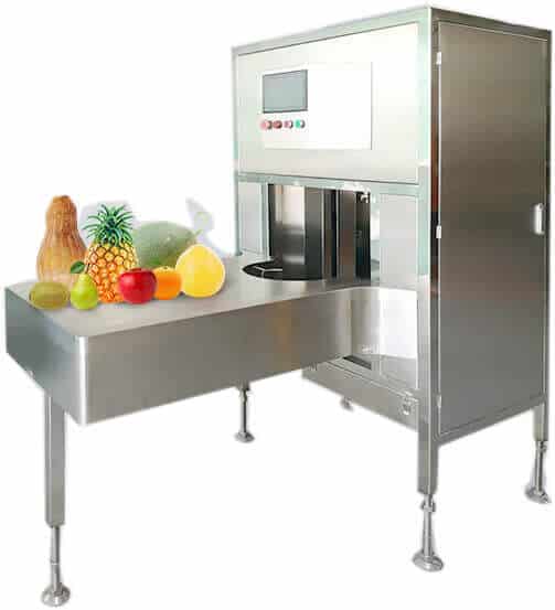 big fruit peeling machine with fruits Pinepaple peeling machine