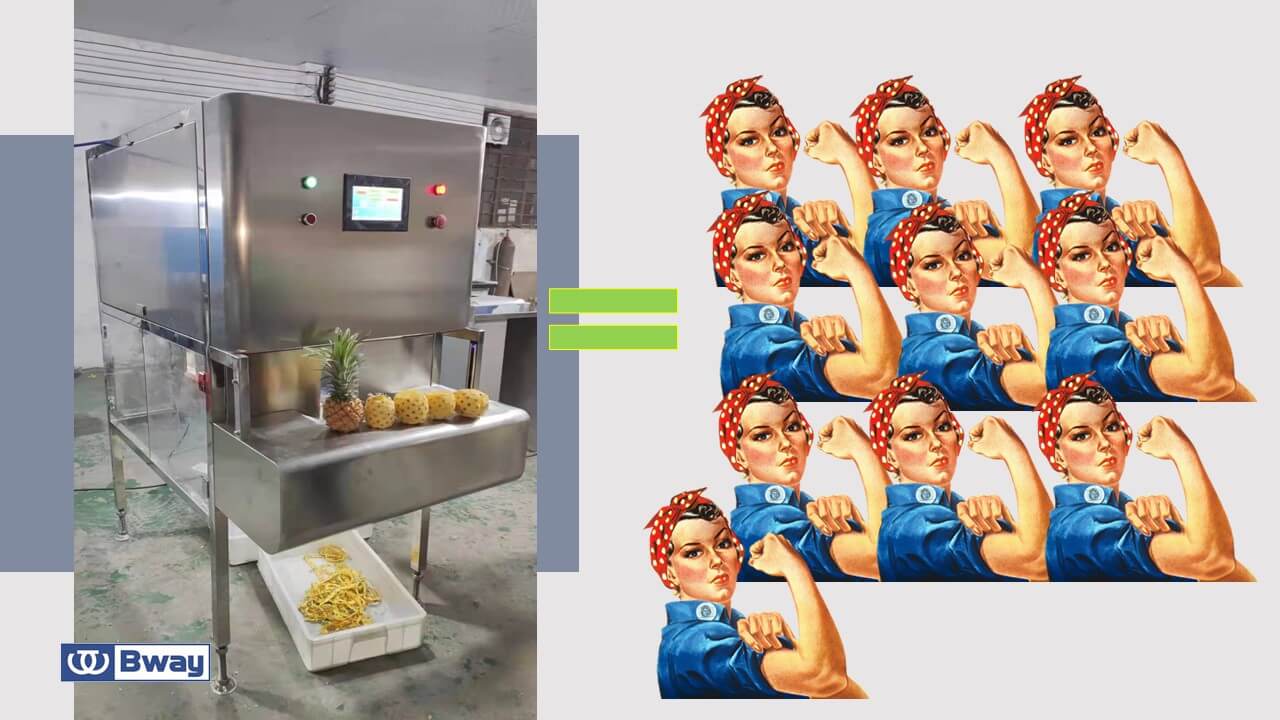 bway baby pineapple peeling machine bway baby pineapple peeling machine