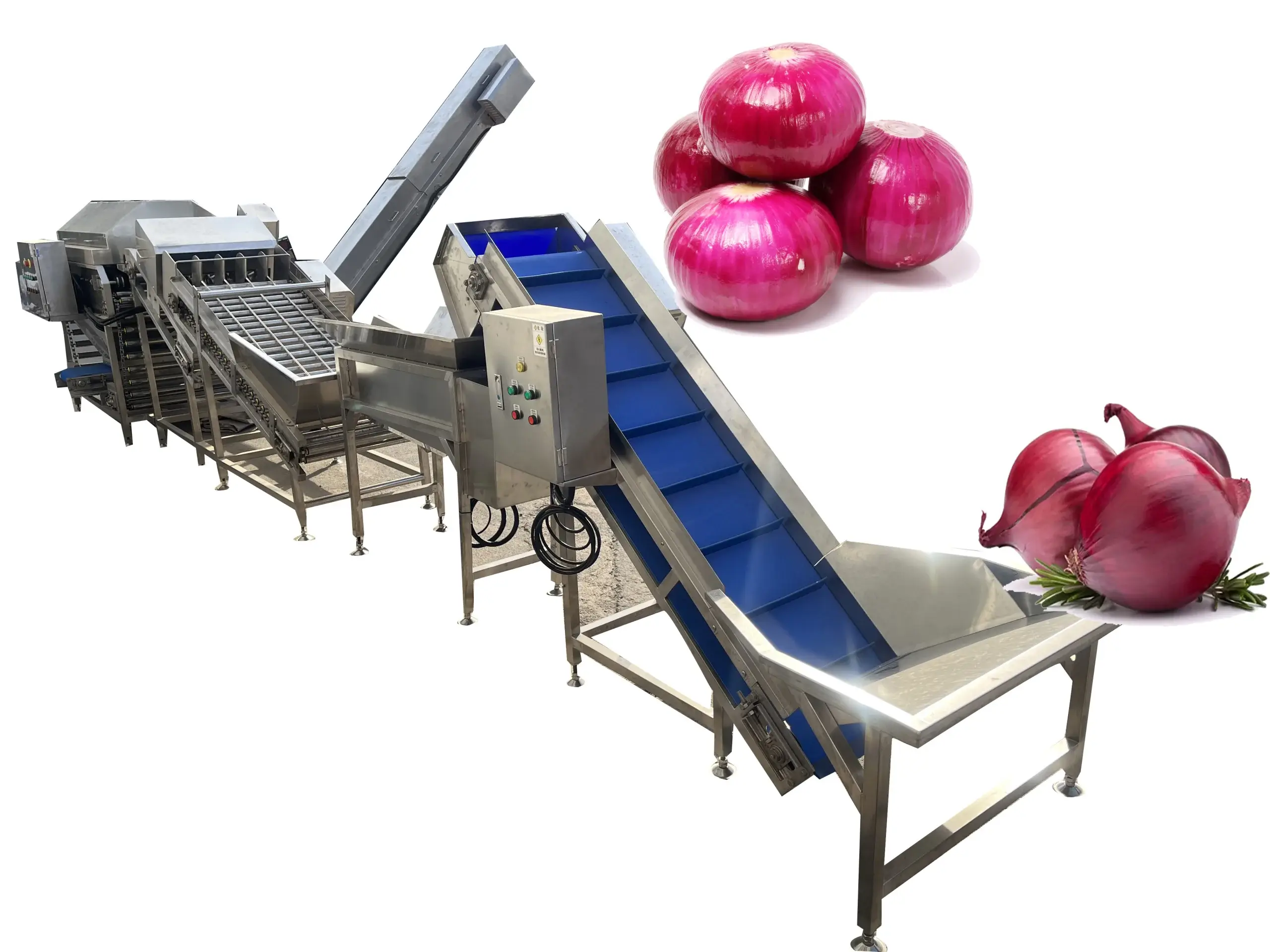 onion peeling machine processing line Can save more than 1 million usd in labor costs every year.